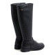 BOTAS ALTAS DE PIEL NEGRA CON CREMALLERA BELÉN PORRONET - Querol online