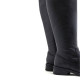 BOTAS ALTAS DE PIEL NEGRA CON CREMALLERA BELÉN PORRONET - Querol online