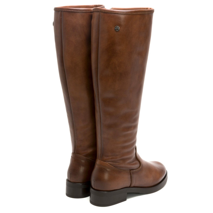 BOTAS ALTAS DE PIEL CUERO CON CREMALLERA BELÉN PORRONET - Querol online