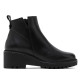 BOTINES DE PIEL CON CUÑA Y CREMALLERA NEGRA ELENA PORRONET - Querol online
