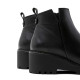 BOTINES DE PIEL CON CUÑA Y CREMALLERA NEGRA ELENA PORRONET - Querol online