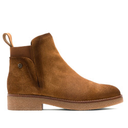 Botins plans Porronet DE PELL CUIR AMB ELÀSTICS ANNA - Querol online