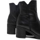 BOTINES DE PIEL CON CREMALLERA NEGRO MOLLY PORRONET - Querol online