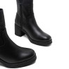 BOTINES DE PIEL CON CREMALLERA NEGRO MOLLY PORRONET