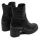BOTINES DE PIEL CON CREMALLERA NEGRO MOLLY PORRONET - Querol online