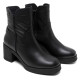 BOTINES DE PIEL CON CREMALLERA NEGRO MOLLY PORRONET - Querol online
