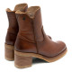 BOTINES DE PIEL CON CREMALLERA CUERO MOLLY PORRONET - Querol online