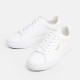 Zapatillas urban Pepe Jeans candem rum blancas con material efecto serpiente - Querol online