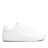 Zapatillas urban Pepe Jeans candem rum blancas con material efecto serpiente