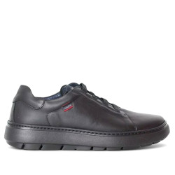 Zapatos sport Callaghan adaptable negros con cordones elásticos - Querol online