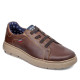 Zapatos sport Callaghan adaptable marrones con cordones elásticos - Querol online