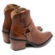 BOTINES COWBOY DE PIEL CUERO CON CREMALLERA FABIANA PORRONET - Querol online