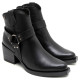 BOTINES COWBOY DE PIEL NEGRO CON CREMALLERA FABIANA PORRONET - Querol online