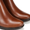 Botins de taló Fluchos nydia marrons de pell amb detall decoratiu