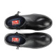 Botines planos Fluchos live negros de piel con suela con textura - Querol online