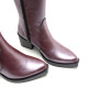 BOTAS COWBOY DE PIEL BURDEOS METAL FABILA PORRONET - Querol online