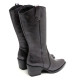 BOTAS COWBOY DE PIEL MOKA METALIZADO FABILA PORRONET - Querol online