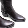 BOTAS COWBOY DE PIEL MOKA METALIZADO FABILA PORRONET