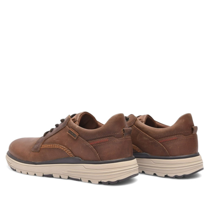 Zapatos sport Baerchi ultralight sport marrones de piel con cordones - Querol online