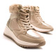 Zapatillas cuña Maria Mare salerno beige con diferentes texturas - Querol online