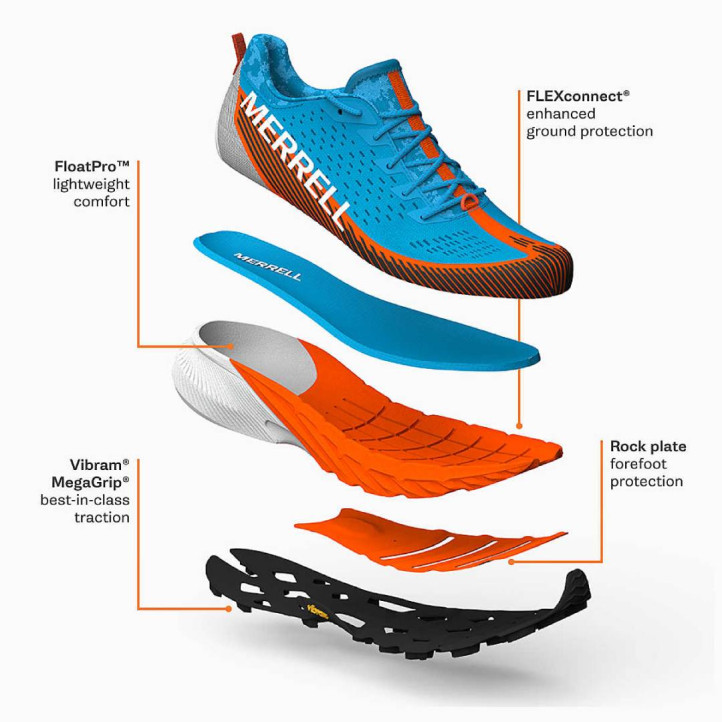 Zapatillas deportivas MERRELL agility peak 5 stucco/beluga para hombre - Querol online