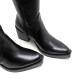 BOTAS COWBOY DE PIEL NEGRO CON CREMALLERA FLORA PORRONET - Querol online