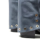 BOTAS COWBOY DE PIEL PLOMO METALIZADO TACHUELAS FLORENCE PORRONET - Querol online