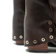 BOTAS DOBLE FAZ DE PIEL MOKA CON TACHUELAS FLAVIA PORRONET - Querol online