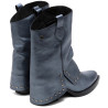 BOTAS DOBLE FAZ DE PIEL PLOMO CON TACHUELAS FAITH PORRONET