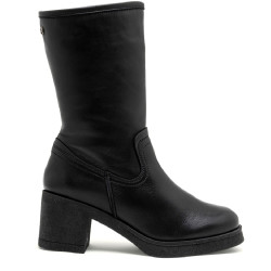BOTAS DE PIEL CON CREMALLERA NEGRO MARNI PORRONET - Querol online