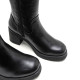 BOTAS DE PIEL CON CREMALLERA NEGRO MARNI PORRONET - Querol online