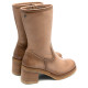 BOTAS DE PIEL CON CREMALLERA TAUPE MARNI PORRONET - Querol online