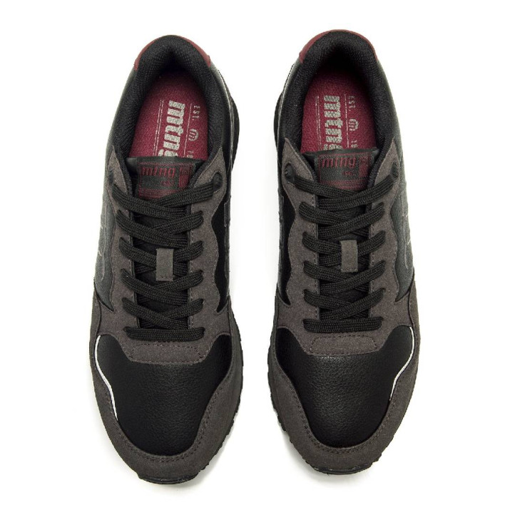 Zapatillas deportivas Mustang joggo classic negras de inspiración retro running - Querol online