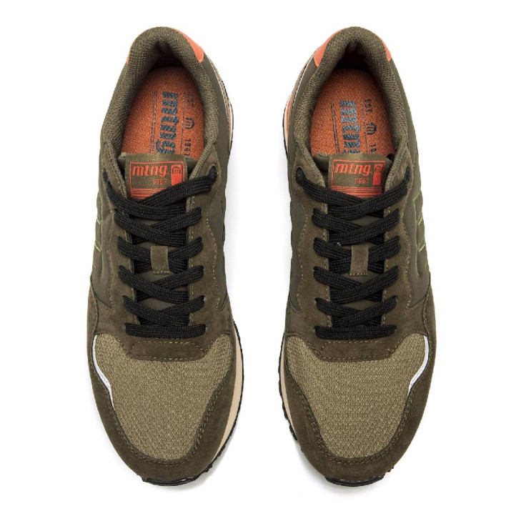 Zapatillas deportivas Mustang joggo classic verdes de inspiración retro running - Querol online