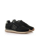 Zapatillas deportivas Mustang joggo track negras con acabados negros y grises - Querol online