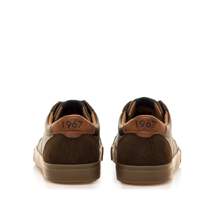 Zapatillas deportivas Mustang aria moka con suela marrón - Querol online
