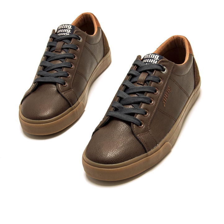 Zapatillas deportivas Mustang aria moka con suela marrón - Querol online