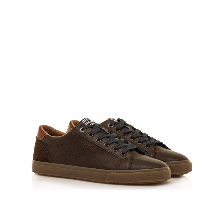 Zapatillas deportivas Mustang aria moka con suela marrón - Querol online