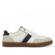 Sabatilles esportives Mustang goal blanques amb detalls blaus i grisos - Querol online
