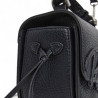 Bolso Pepe Jeans amber script negro con tira extra