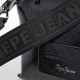 Bolso Pepe Jeans edith glossy negro estilo bandolera - Querol online