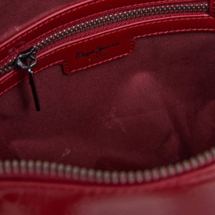 Bolso Pepe Jeans edith glossy rojo estilo bandolera - Querol online