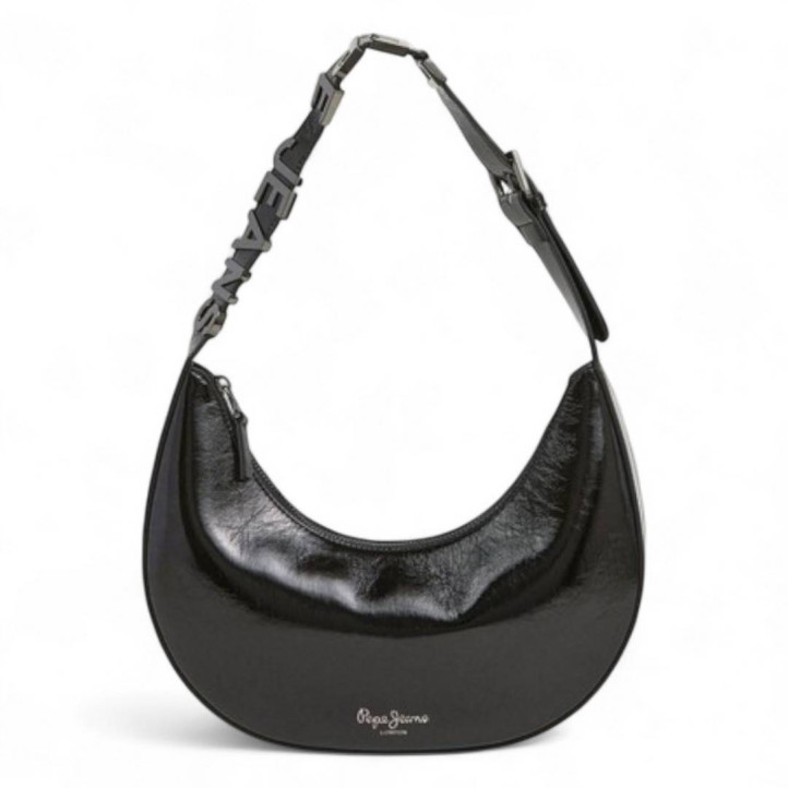 Bolso Pepe Jeans gracey negro de media luna - Querol online