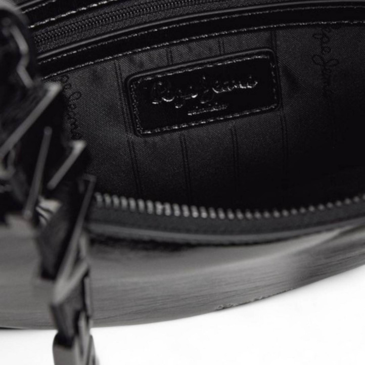 Bolso Pepe Jeans gracey negro de media luna - Querol online