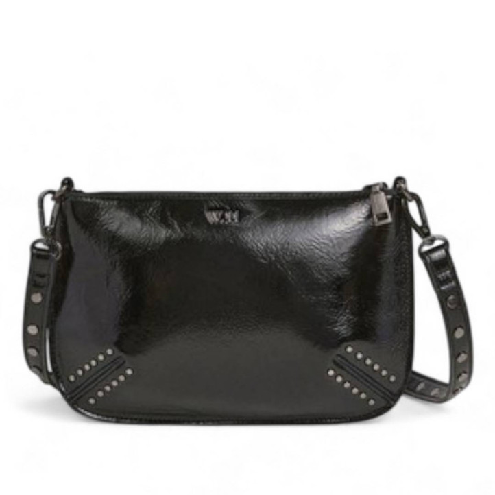 Bolso Pepe Jeans valeria glimmer negro estilo bandolera - Querol online