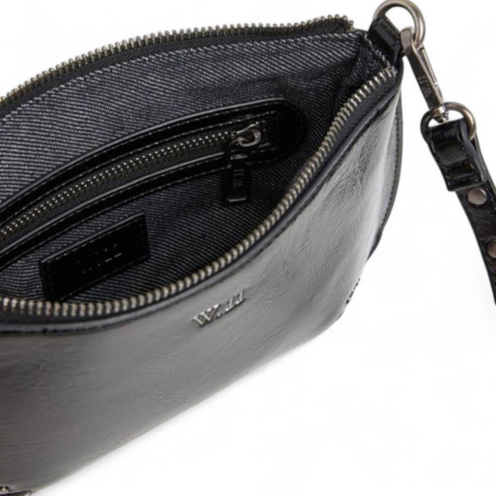 Bolso Pepe Jeans valeria glimmer negro estilo bandolera - Querol online