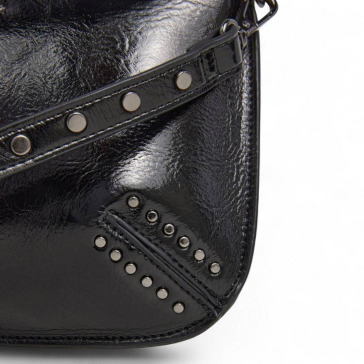 Bolso Pepe Jeans valeria glimmer negro estilo bandolera - Querol online