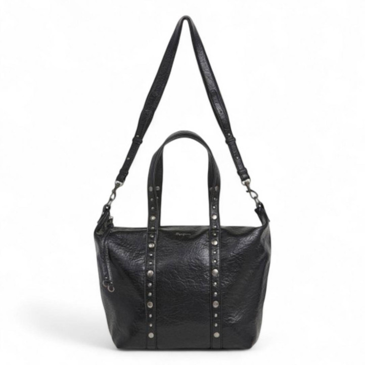 Bolso Pepe Jeans chelsea moon negro estilo bowling - Querol online