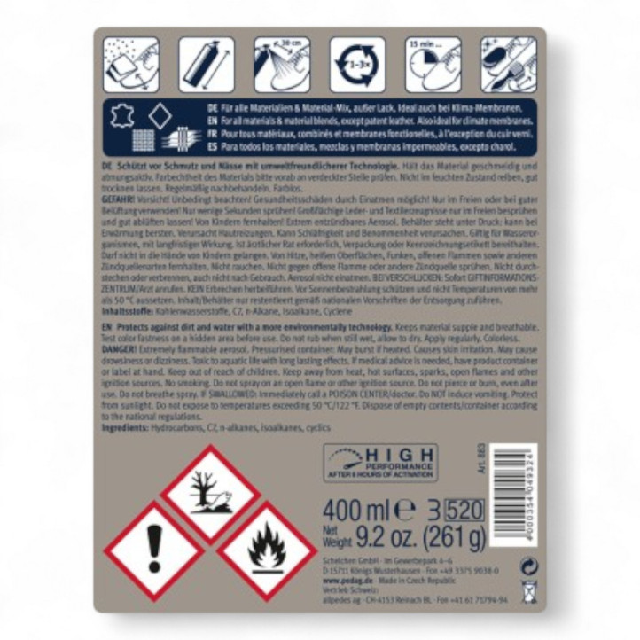 Cremas Hebora pedag waterproofer spray impermeabilizante - Querol online