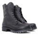 Botines planos Coronel Tapioca marrones de piel con cordones, cremallera lateral y lengüeta alta - Querol online